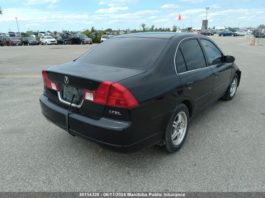 2003 Acura 1.7El VIN: 2HHES36683H005859 Lot: 20154328