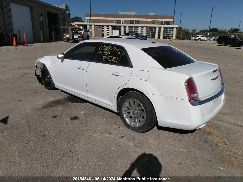 2014 Chrysler 300 VIN: 2C3CCAAG2EH175251 Lot: 20154346