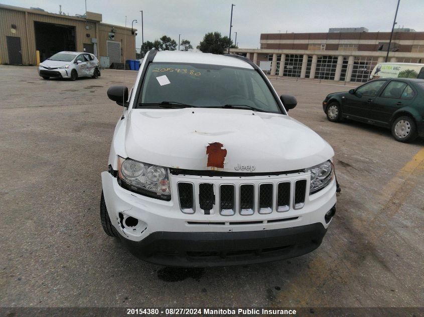 2012 Jeep Compass Sport VIN: 1C4NJDAB7CD591497 Lot: 20154380