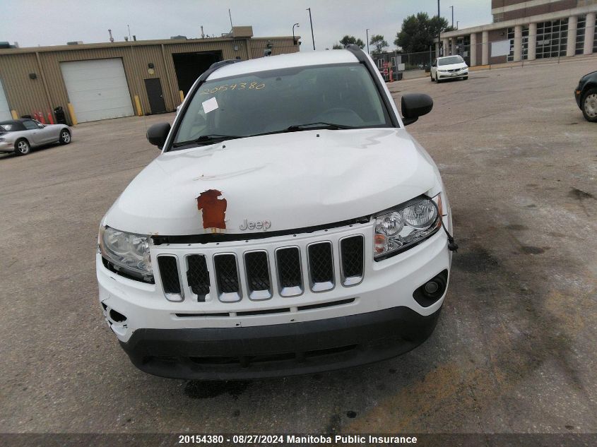 2012 Jeep Compass Sport VIN: 1C4NJDAB7CD591497 Lot: 20154380