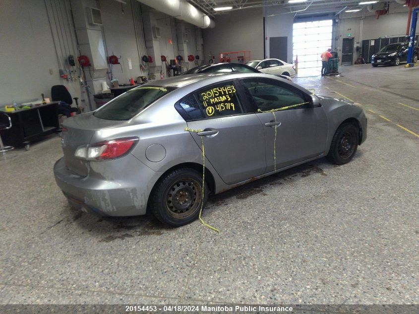 2011 Mazda Mazda3 Gs VIN: JM1BL1UF5B1415719 Lot: 20154453