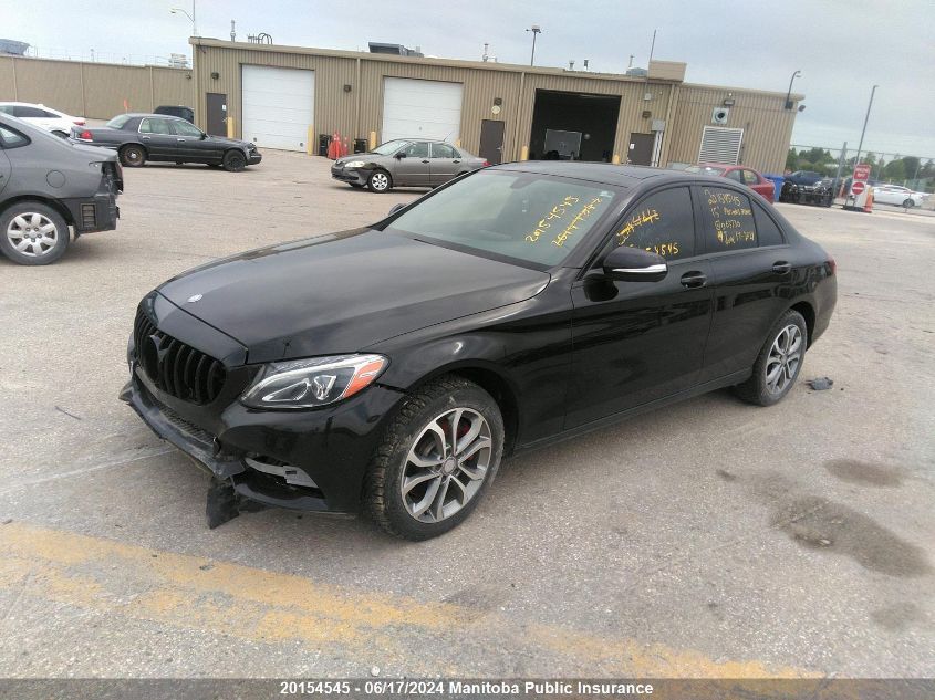 2015 Mercedes Benz C300W 4Matic VIN: 55SWF4KBXFU063730 Lot: 20154545