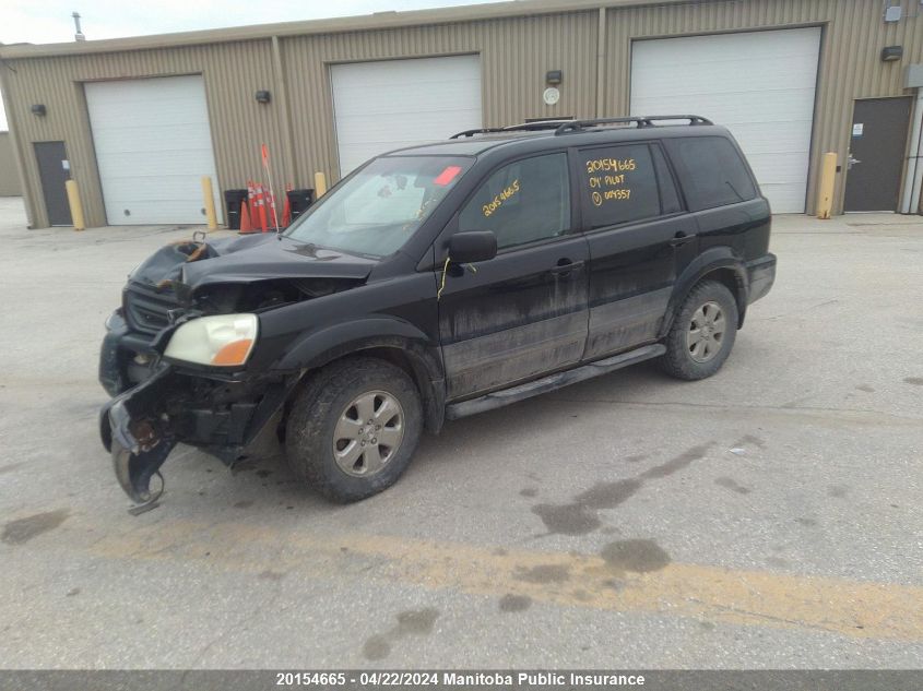 2004 Honda Pilot Granite VIN: 2HKYF18184H004357 Lot: 44508164