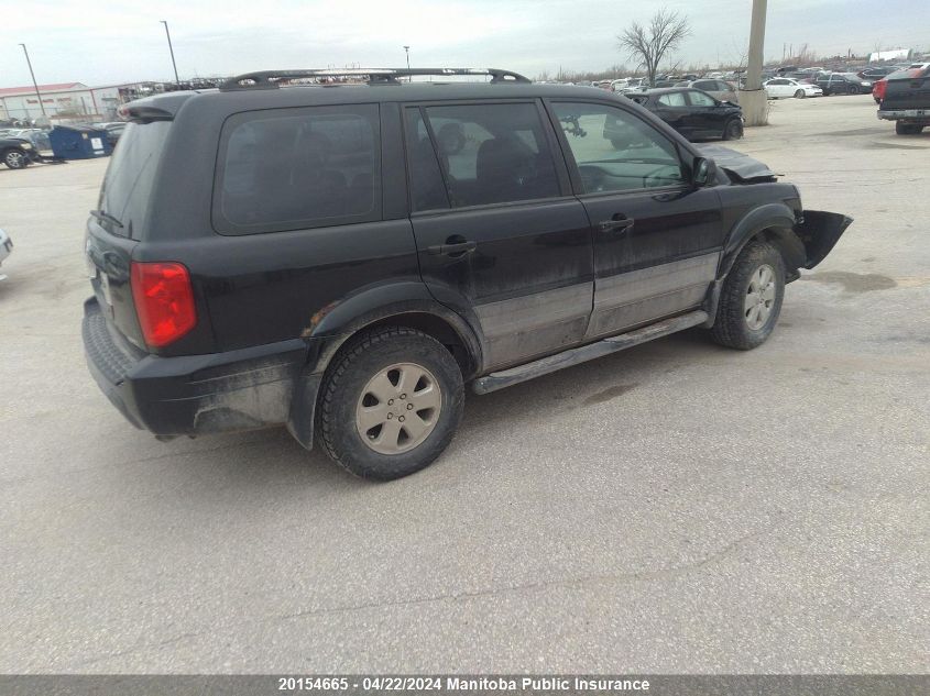 2004 Honda Pilot Granite VIN: 2HKYF18184H004357 Lot: 44508164