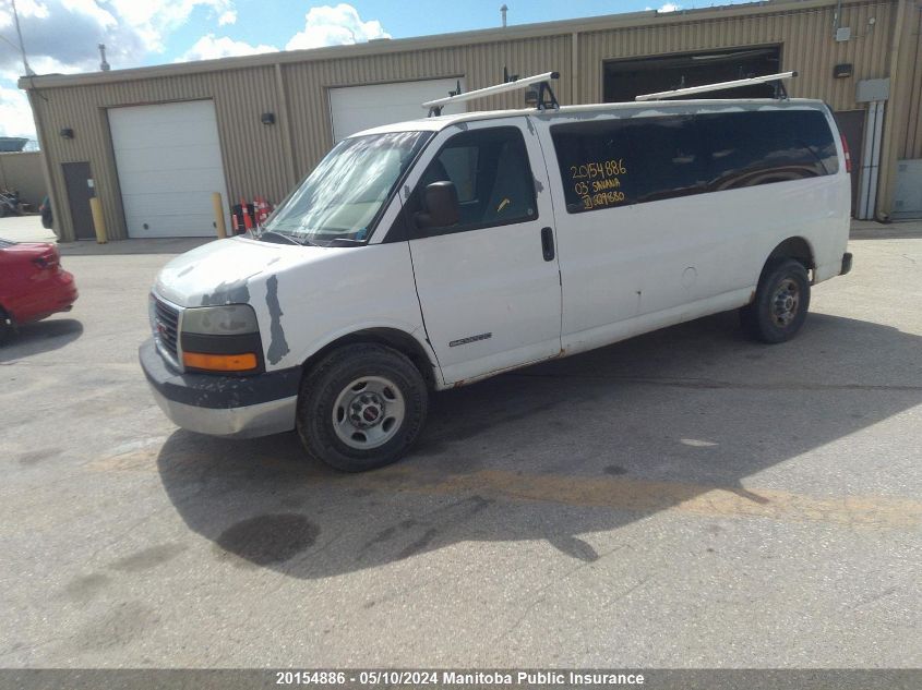 2003 GMC Savana 3500 Ext VIN: 1GJHG39U831229880 Lot: 20154886