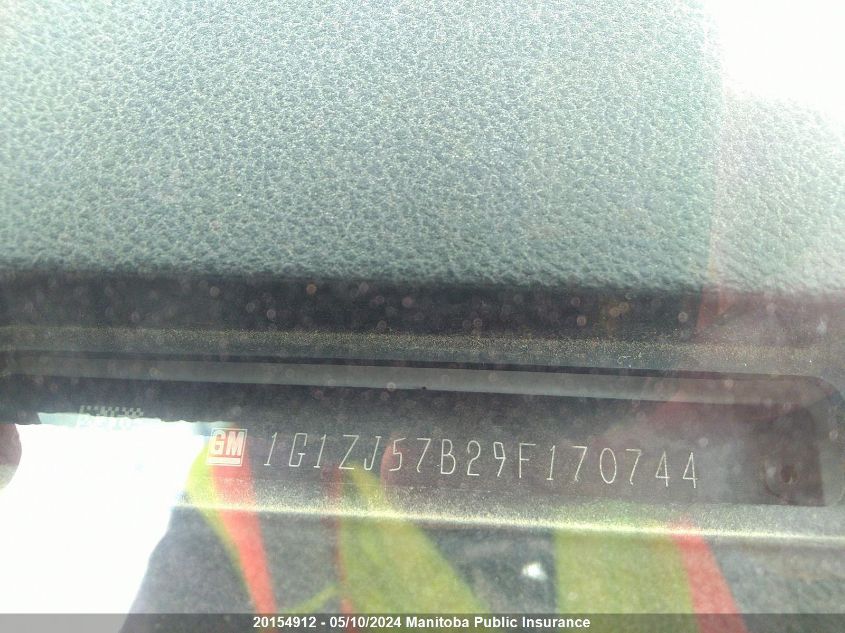 2009 Chevrolet Malibu Lt VIN: 1G1ZJ57B29F170744 Lot: 20154912