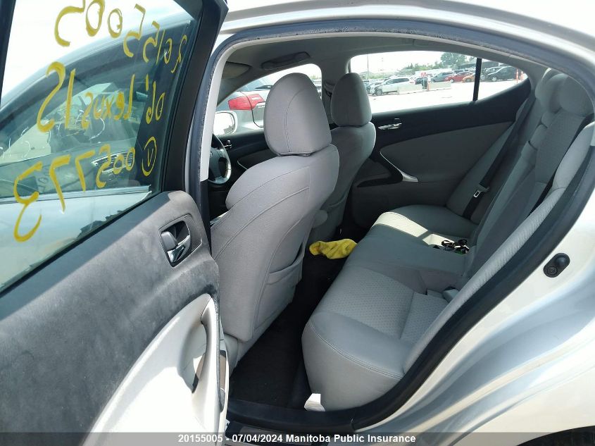 2006 Lexus Is 250 VIN: GSE255005773 Lot: 20155005