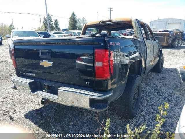 2015 Chevrolet Silverado 1500 Lt Crew Cab VIN: 3GCUKREC3FG416244 Lot: 20155013