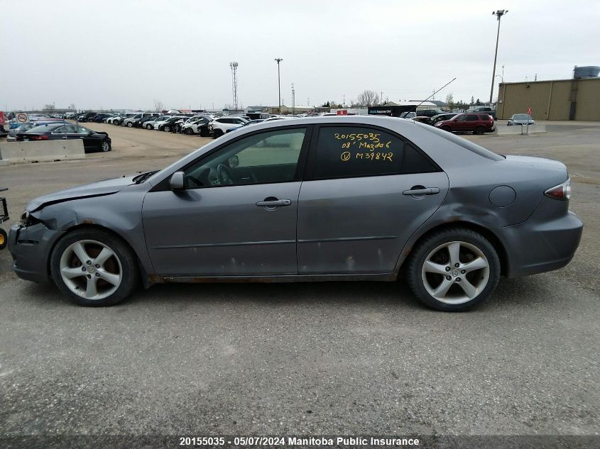 2008 Mazda Mazda6 Gs V6 VIN: 1YVHP80D485M39842 Lot: 20155035