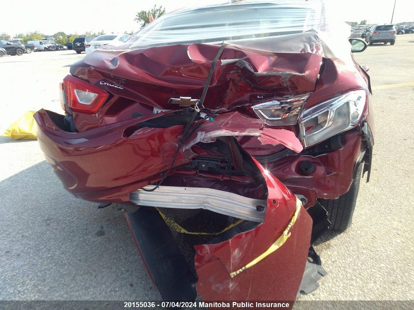 2017 Chevrolet Cruze Lt Turbo VIN: 1G1BE5SM1H7154168 Lot: 20155036