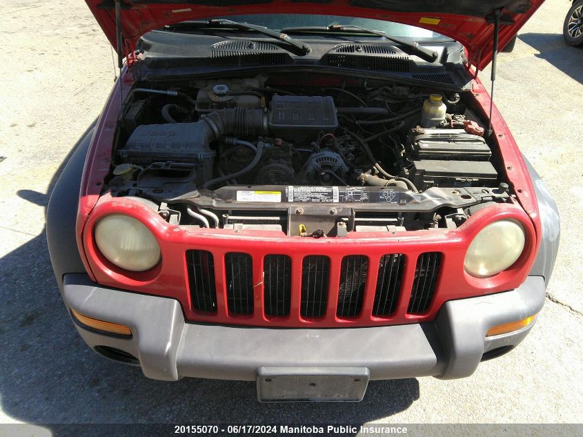 2002 Jeep Liberty Sport VIN: 1J4GL48K52W153910 Lot: 20155070