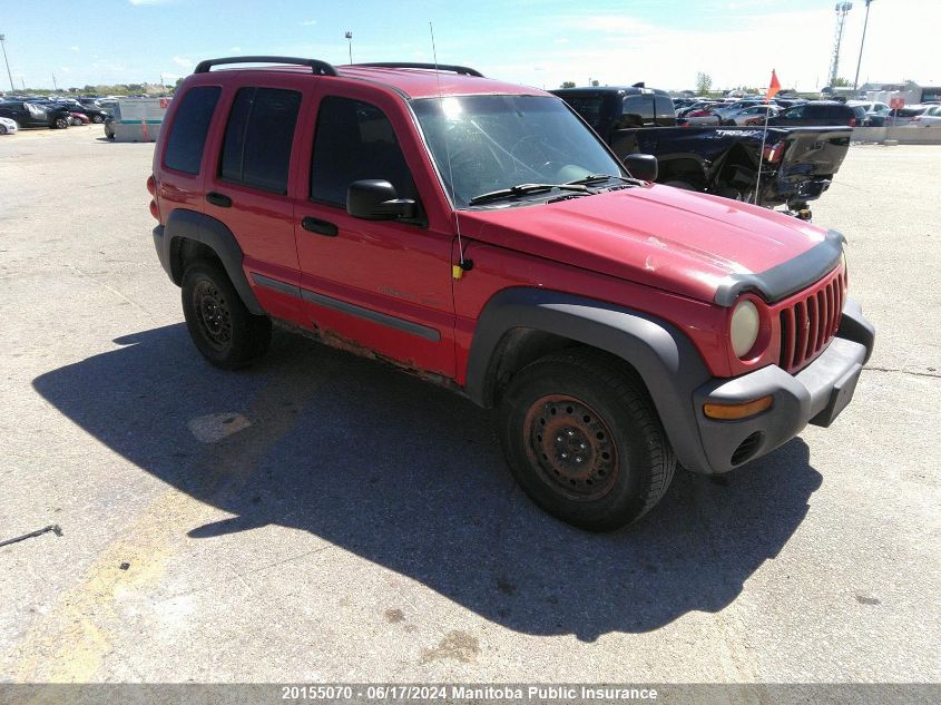 2002 Jeep Liberty Sport VIN: 1J4GL48K52W153910 Lot: 20155070