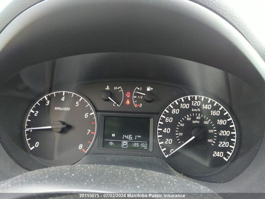 2016 Nissan Sentra 1.8 S VIN: 3N1AB7AP2GL655098 Lot: 20155075