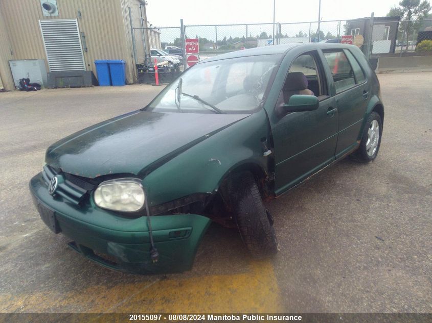 2000 Volkswagen Golf Gls Tdi VIN: 9BWGF21J4Y4014834 Lot: 20155097