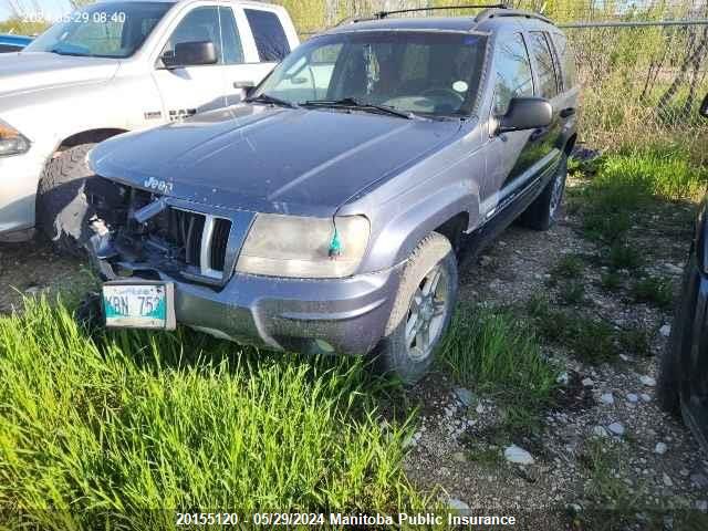 2004 Jeep Grand Cherokee Laredo VIN: 1J4GW48S54C119736 Lot: 20155120