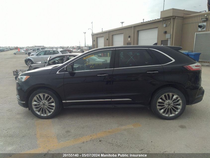 2022 Ford Edge Titanium VIN: 2FMPK4K94NBA48243 Lot: 20155140