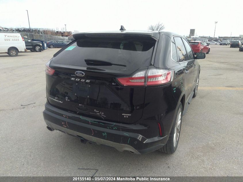 2022 Ford Edge Titanium VIN: 2FMPK4K94NBA48243 Lot: 20155140