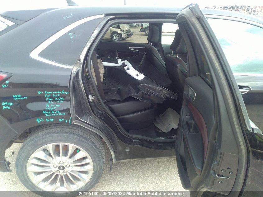 2022 Ford Edge Titanium VIN: 2FMPK4K94NBA48243 Lot: 20155140