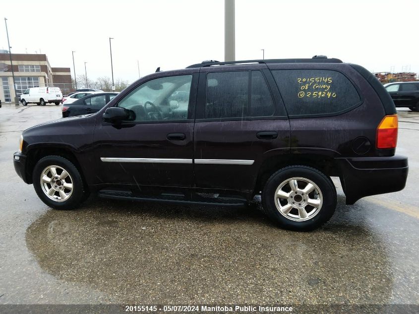 2008 GMC Envoy Sle VIN: 1GKDT13S882259240 Lot: 20155145