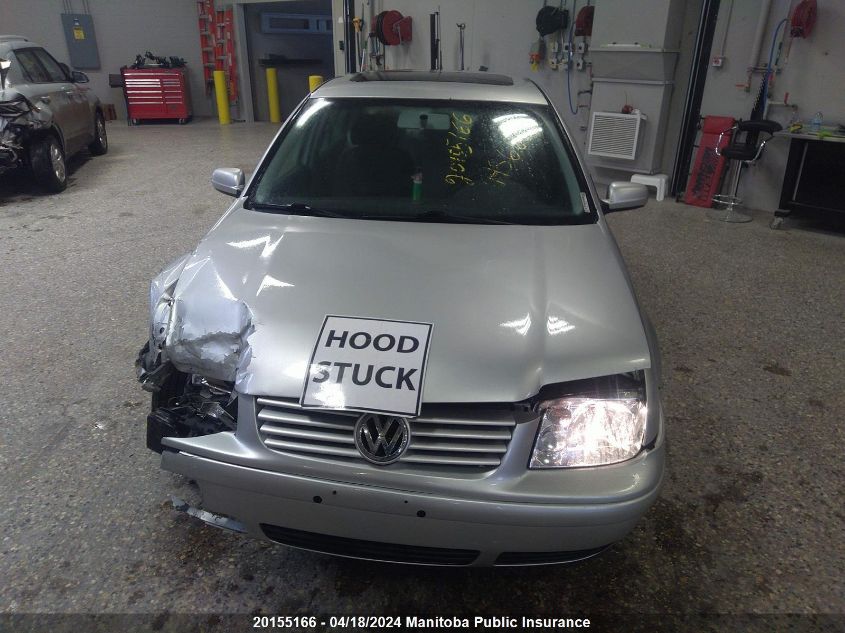 2001 Volkswagen Jetta Gls VIN: 3VWSB29M21M154077 Lot: 20155166