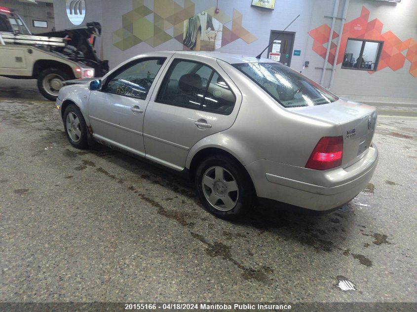 2001 Volkswagen Jetta Gls VIN: 3VWSB29M21M154077 Lot: 20155166
