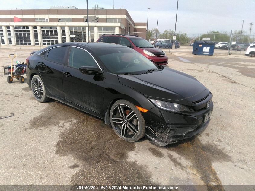 2019 Honda Civic Lx VIN: 2HGFC2F59KH040481 Lot: 20155220