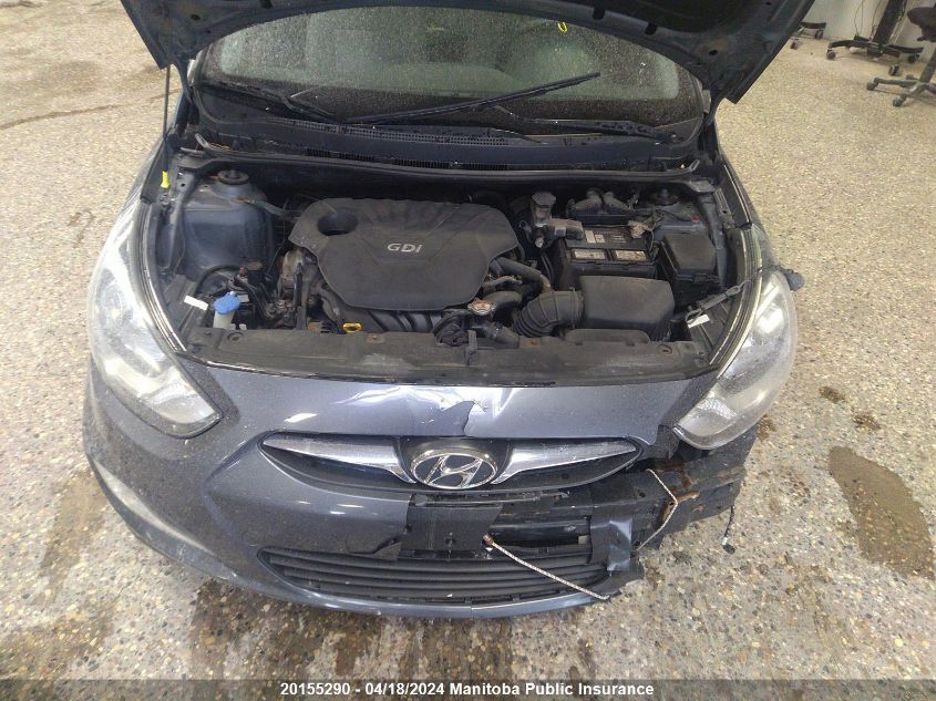 2013 Hyundai Accent Gls VIN: KMHCU4AE1DU329612 Lot: 20155290