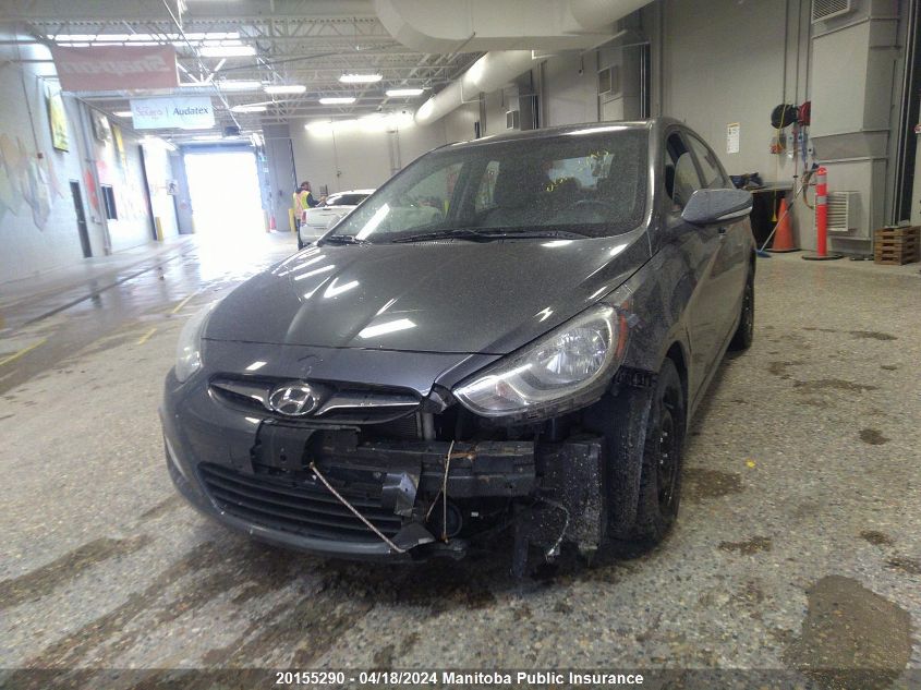 2013 Hyundai Accent Gls VIN: KMHCU4AE1DU329612 Lot: 20155290