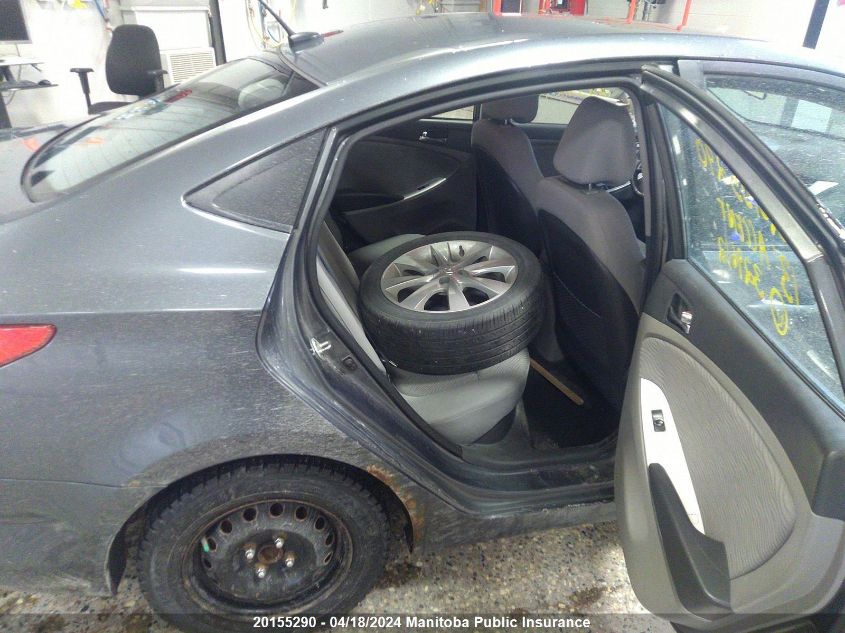 2013 Hyundai Accent Gls VIN: KMHCU4AE1DU329612 Lot: 20155290