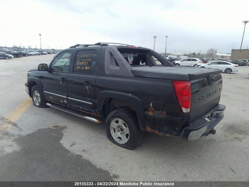 2005 Chevrolet Avalanche 1500 VIN: 3GNEK12T85G289457 Lot: 39251330