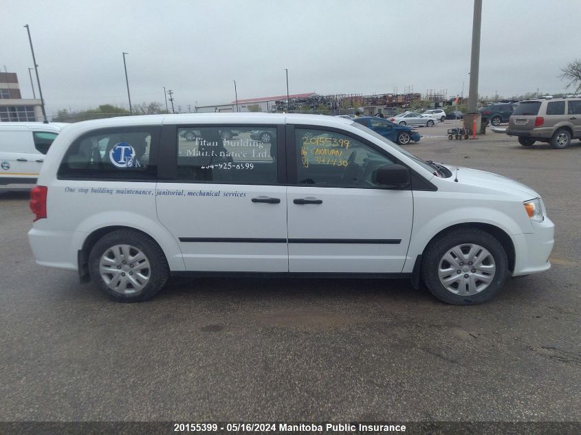 2016 Dodge Grand Caravan Se VIN: 2C4RDGBG6GR347430 Lot: 20155399