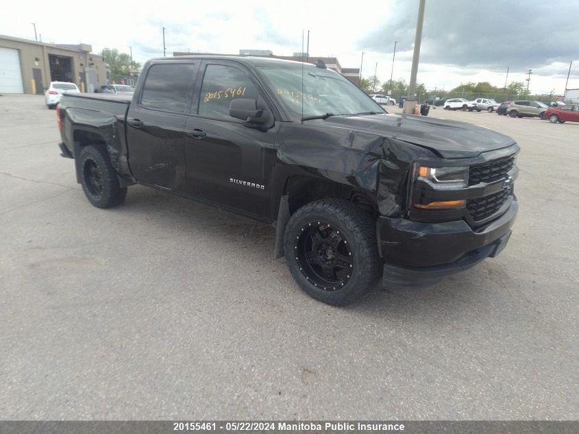 2018 Chevrolet Silverado 1500 Custom Crew Cab VIN: 3GCUKPECXJG372207 Lot: 20155461