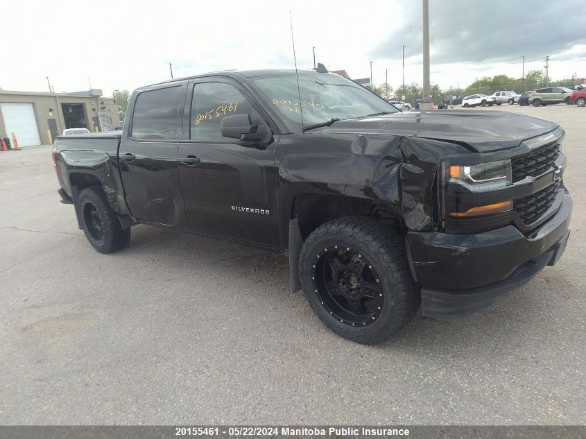 2018 Chevrolet Silverado 1500 Custom Crew Cab VIN: 3GCUKPECXJG372207 Lot: 20155461