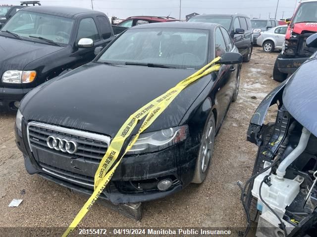 2012 Audi A4 2.0T Quattro VIN: WAUKFCFL0CA052847 Lot: 20155472