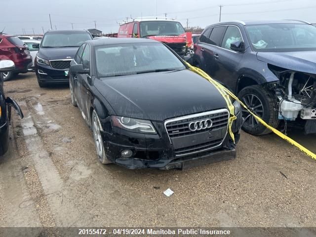 2012 Audi A4 2.0T Quattro VIN: WAUKFCFL0CA052847 Lot: 20155472