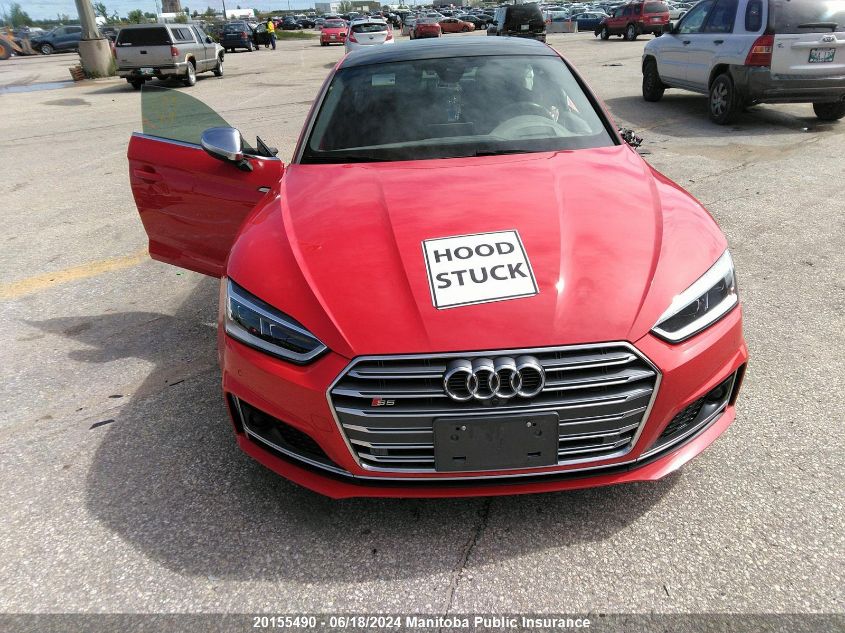 2018 Audi S5 3.0T Quattro VIN: WAUC4CF54JA099338 Lot: 20155490