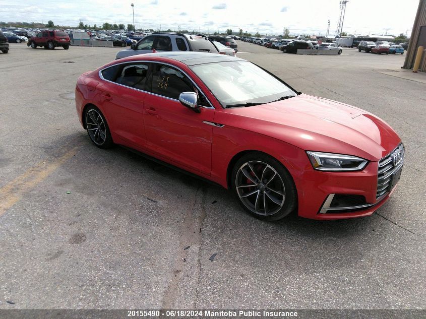 2018 Audi S5 3.0T Quattro VIN: WAUC4CF54JA099338 Lot: 20155490