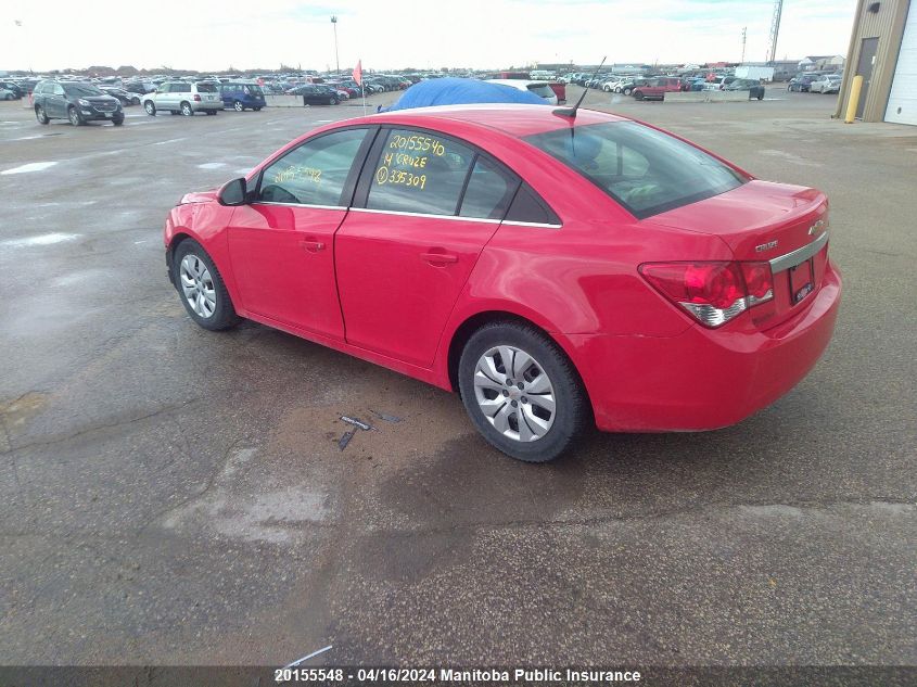 2014 Chevrolet Cruze Lt Turbo VIN: 1G1PC5SB3E7335309 Lot: 20155548