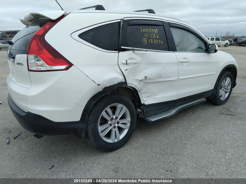 2014 Honda Cr-V Ex VIN: 2HKRM4H55EH133270 Lot: 20155549