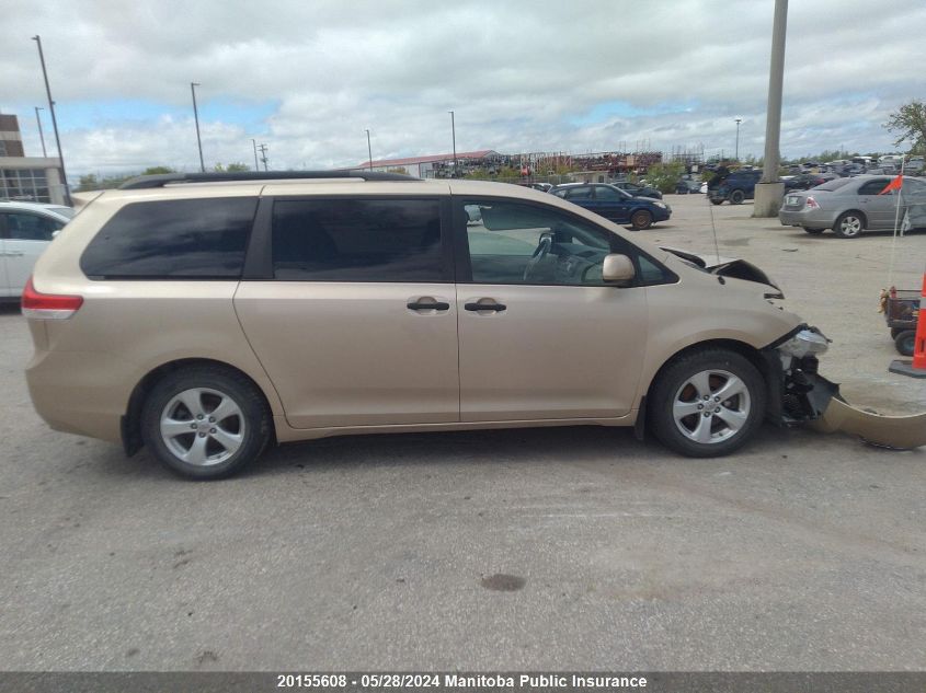 2012 Toyota Sienna V6 VIN: 5TDZK3DC0CS225351 Lot: 20155608