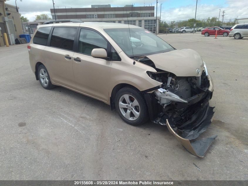 2012 Toyota Sienna V6 VIN: 5TDZK3DC0CS225351 Lot: 20155608