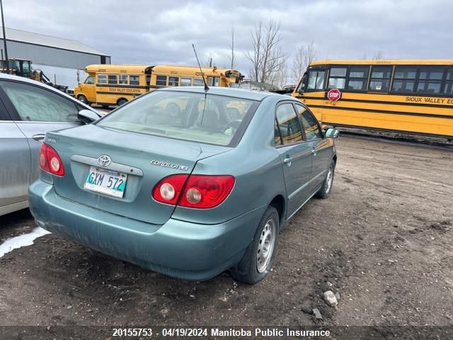 2005 Toyota Corolla Le VIN: 2T1BR30EX5C860853 Lot: 20155753