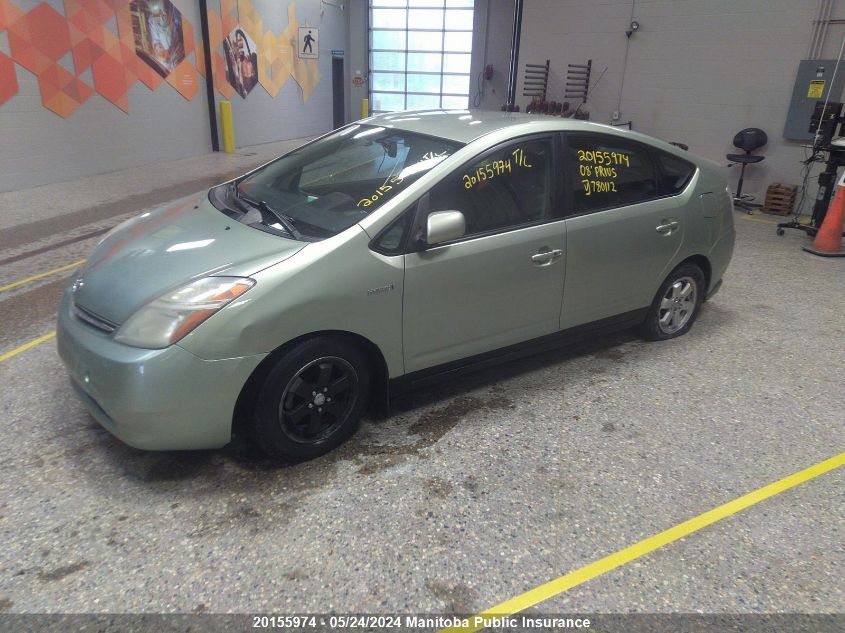 2008 Toyota Prius VIN: JTDKB20U187780112 Lot: 20155974