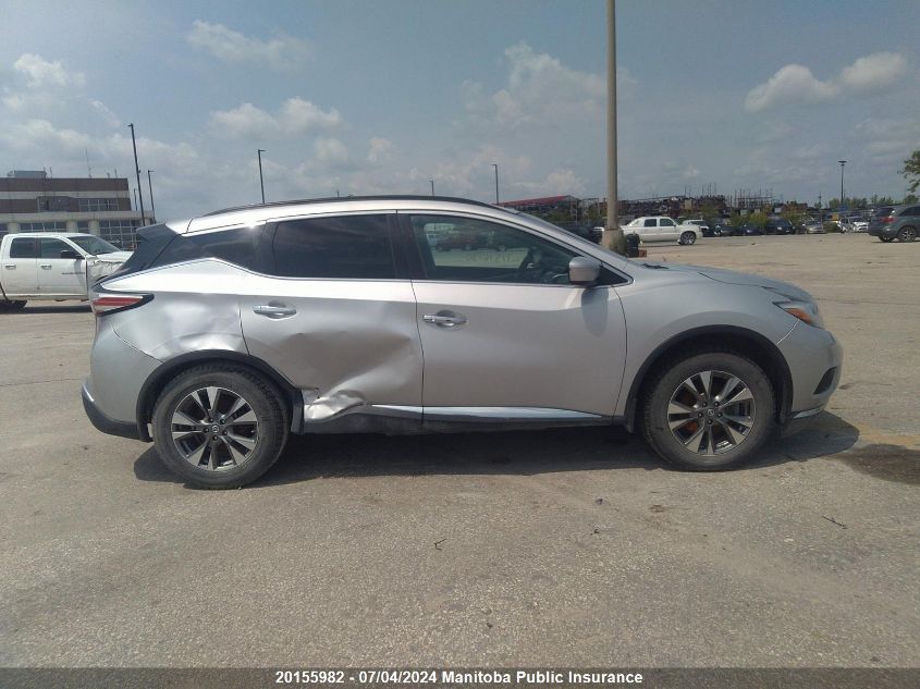 2015 Nissan Murano Sv VIN: 5N1AZ2MH7FN241566 Lot: 20155982