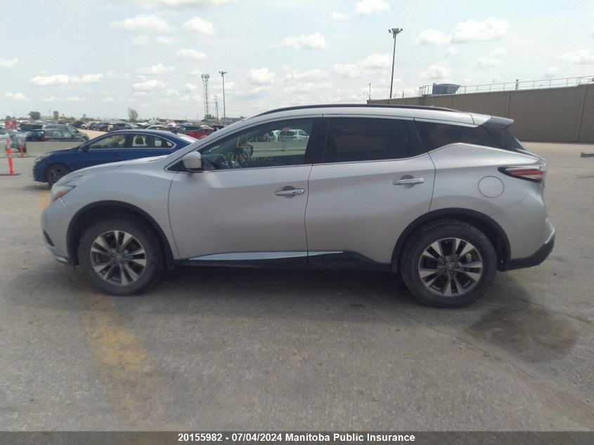 2015 Nissan Murano Sv VIN: 5N1AZ2MH7FN241566 Lot: 20155982