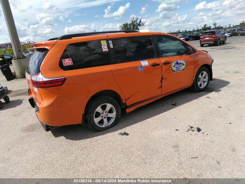 2015 Toyota Sienna Le V6 VIN: 5TDKK3DC4FS681987 Lot: 20156318