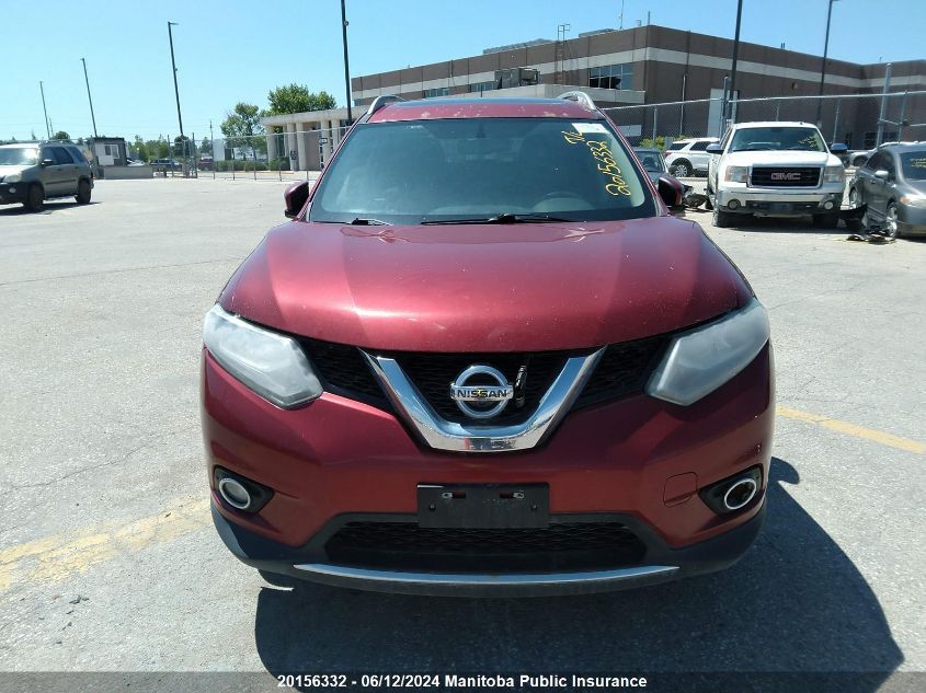 2015 Nissan Rogue S/Sl/Sv VIN: 5N1AT2MV2FC760625 Lot: 20156332