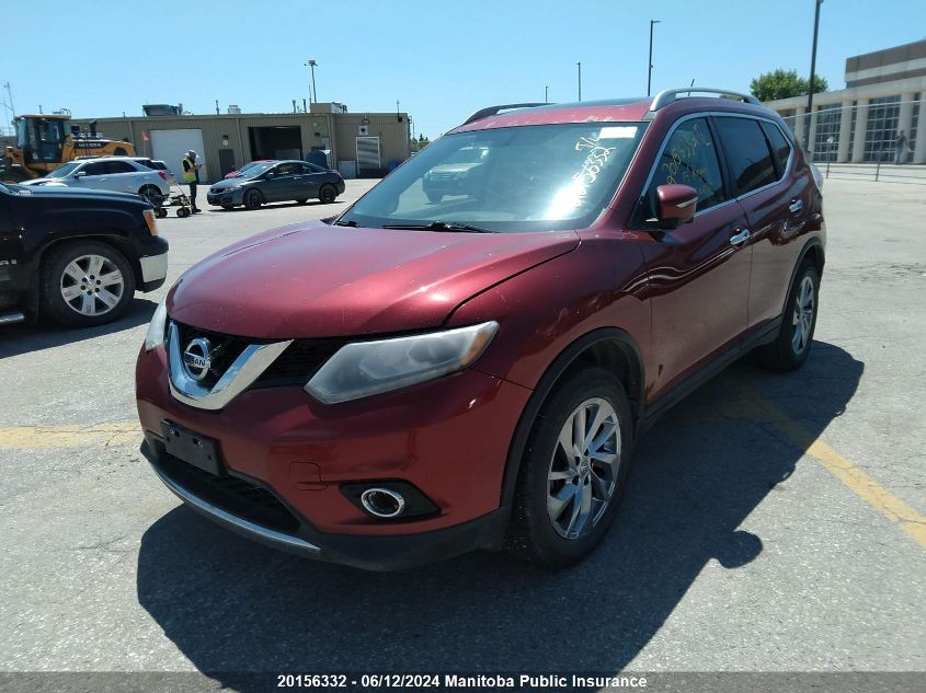 2015 Nissan Rogue S/Sl/Sv VIN: 5N1AT2MV2FC760625 Lot: 20156332