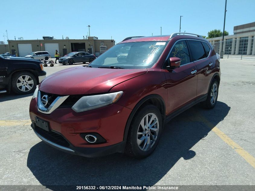 2015 Nissan Rogue S/Sl/Sv VIN: 5N1AT2MV2FC760625 Lot: 20156332