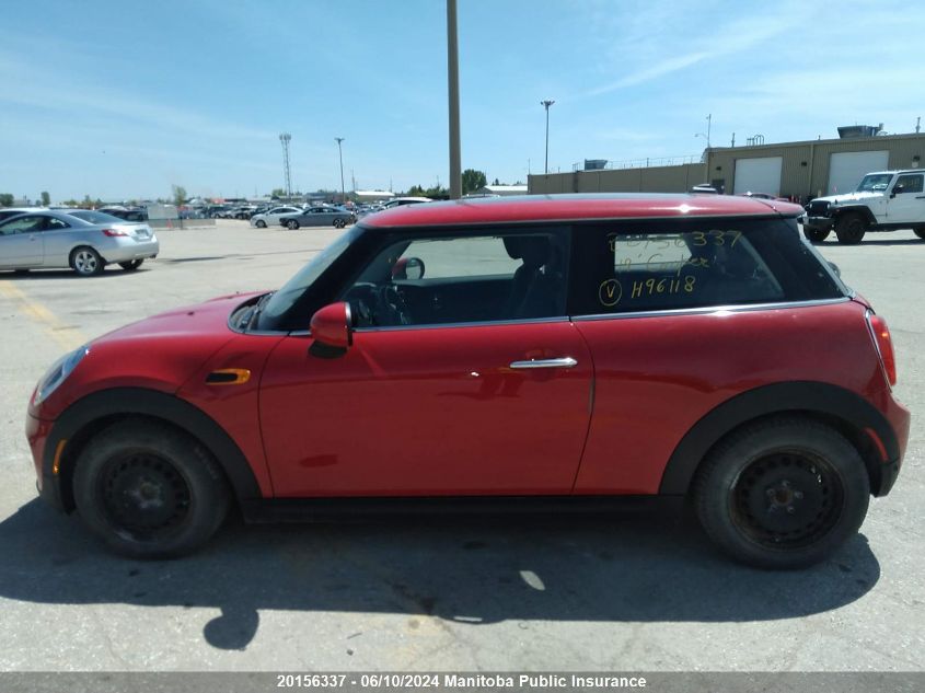 2019 Mini Cooper VIN: WMWXP5C53K2H96118 Lot: 20156337